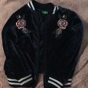 Dip rose fuzzy jacket